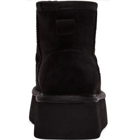NWT Steve Madden Women's Enchanting Ankle Boot Black Platform Bootie Suede 8M - Picture 5 of 7